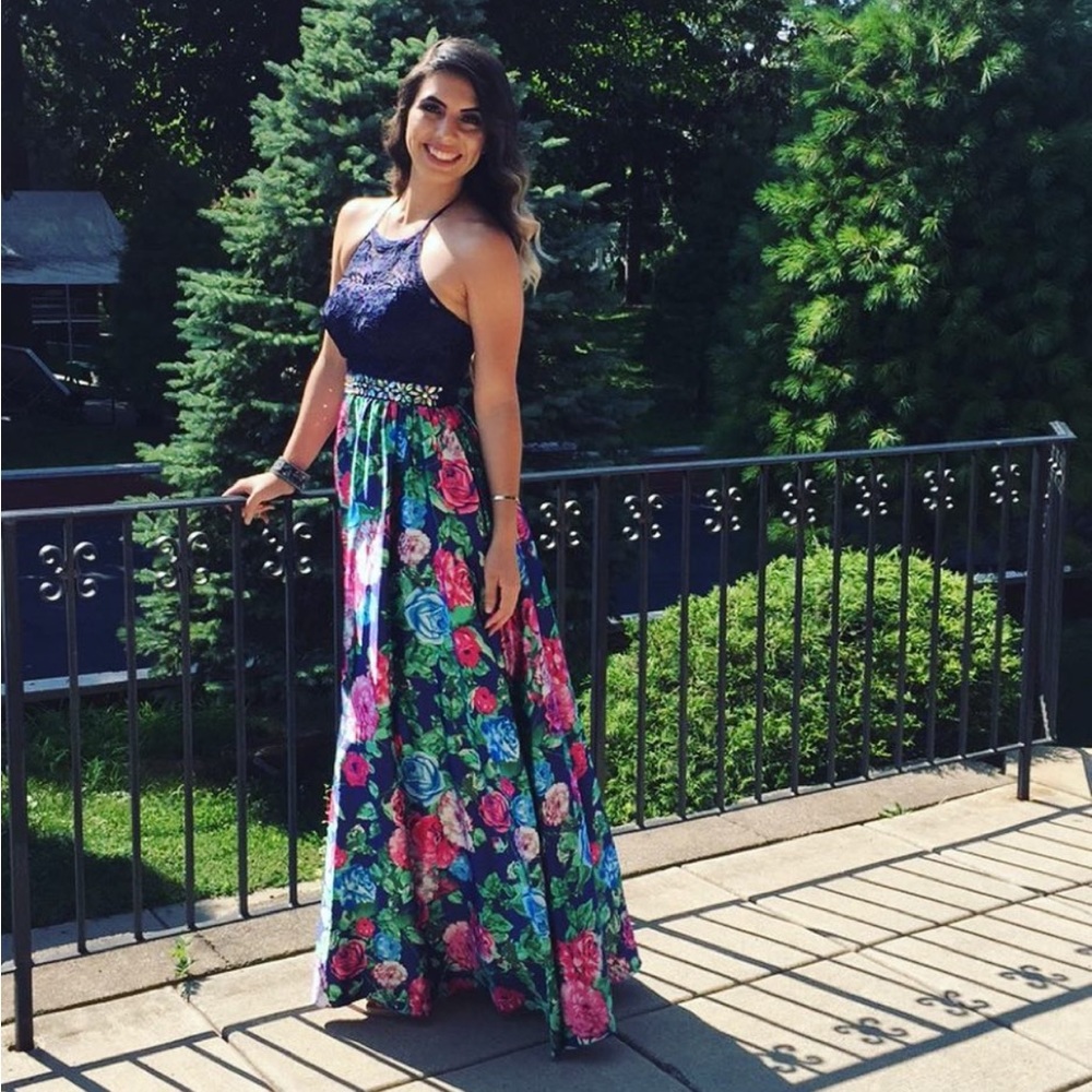 Floral prom style dress